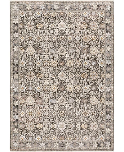 Oriental Weavers Maharaja 71W Gray and Ivory 6'7" x 9'6" Area Rug