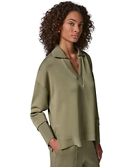 Donna Karan Weekend Women's Jet Setter Long-Sleeve V-Neck Top