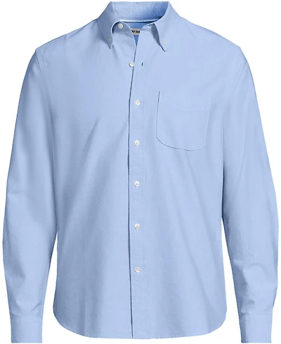Lands' End Men's Long Sleeve Classic Fit Sail Rigger Oxford Shirt