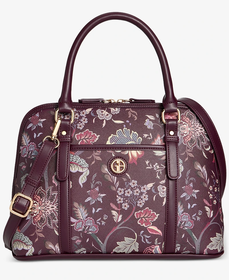 Giani Bernini Floral Detailed Dome Satchel, Macy's Exclusive