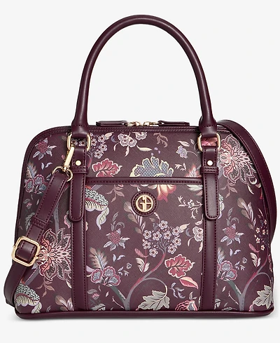Giani Bernini Floral Detailed Dome Satchel, Macy's Exclusive