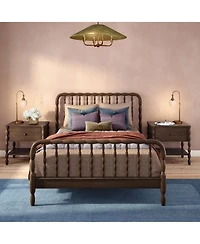 Plank+Beam Jenny Lind Nightstand with 1 Drawer and Bottom Shelf, Blonde