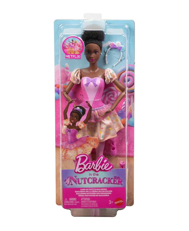 Barbie Land of Sweets 12.75" Ballerina Fashion Doll with Articulated Ankles, Ages 3+