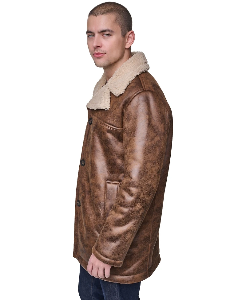 Levi's Men's Full Length Faux Shearling Jacket