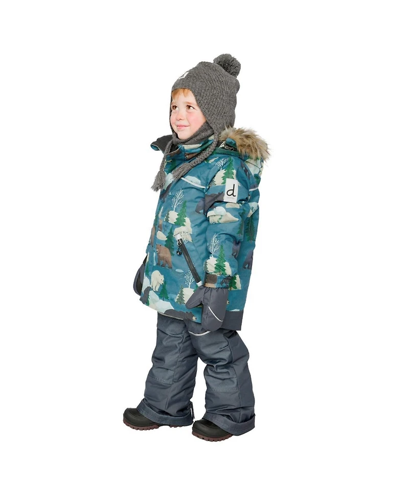Deux par Deux Toddler Boy 2T -5T Two Piece Discover Snowsuit