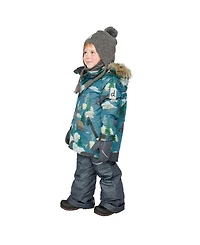 Deux par Deux Toddler Boy 2T -5T Two Piece Discover Snowsuit