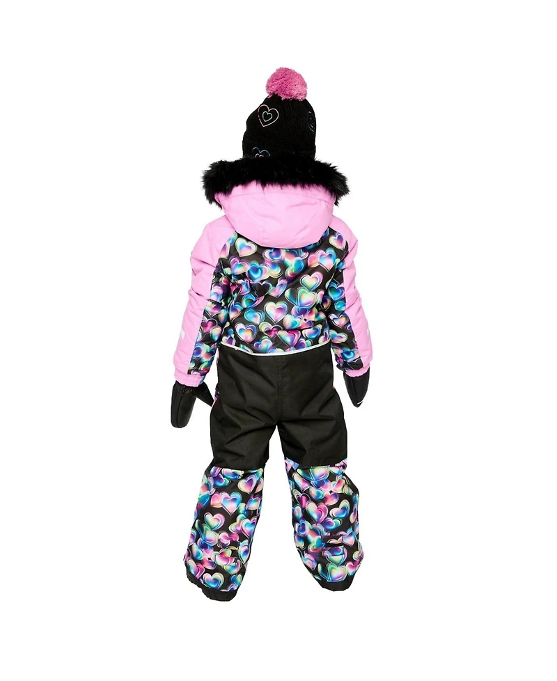 Deux par Little and Big Girl ( 6 to 14 )One Piece Play Snowsuit Heart Print