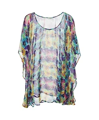 Pre-Owned Versace Women's Floral Print Silk Kaftan Top