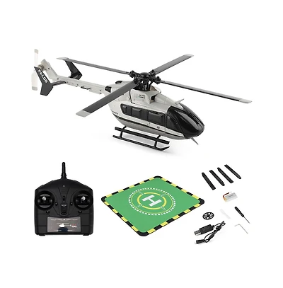 Bruce & Shark 4-Channel Rc Helicopter with Altitude Hold and One-Key Takeoff and Landing