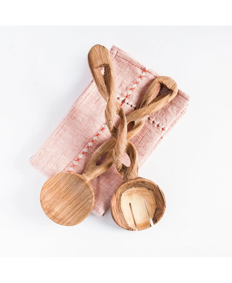 Creative Women, Olive Wood Spiral Servers
