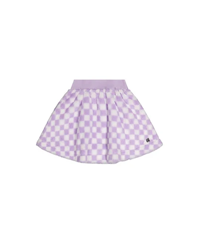 Deux par Deux Toddler Girls ( 2 to 5 ) Faux Fur Skirt Lilac Tiles