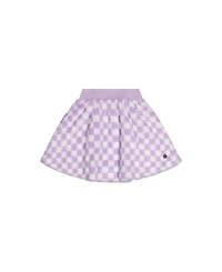 Deux par Deux Toddler Girls ( 2 to 5 ) Faux Fur Skirt Lilac Tiles