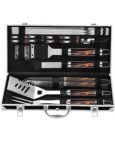 Xdovet Bbq Grill Tools Set Stainless Steel Barbecue Kit Aluminum Case Gifts for Men Dad