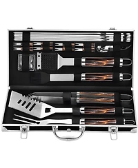 Xdovet Bbq Grill Tools Set Stainless Steel Barbecue Kit Aluminum Case Gifts for Men Dad