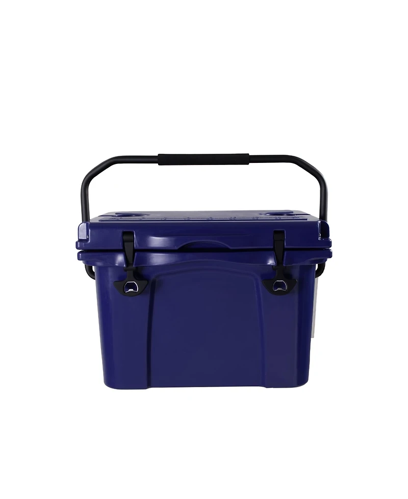 Clihome 25QT Portable Insulated Hard Cooler, 5-7 Day Ice Retention with Bottle Opener, Cup Holder and Ruler