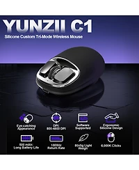 Lisen C1 Wireless Lightweight Mouse for Pc and Laptop