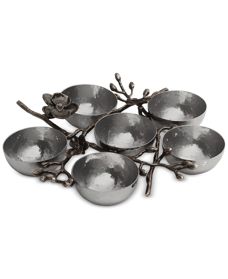 Michael Aram Black Orchid 6-Compartment Seder Plate