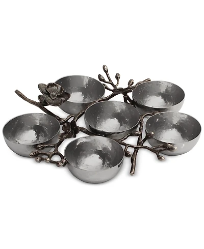 Michael Aram Black Orchid 6-Compartment Seder Plate