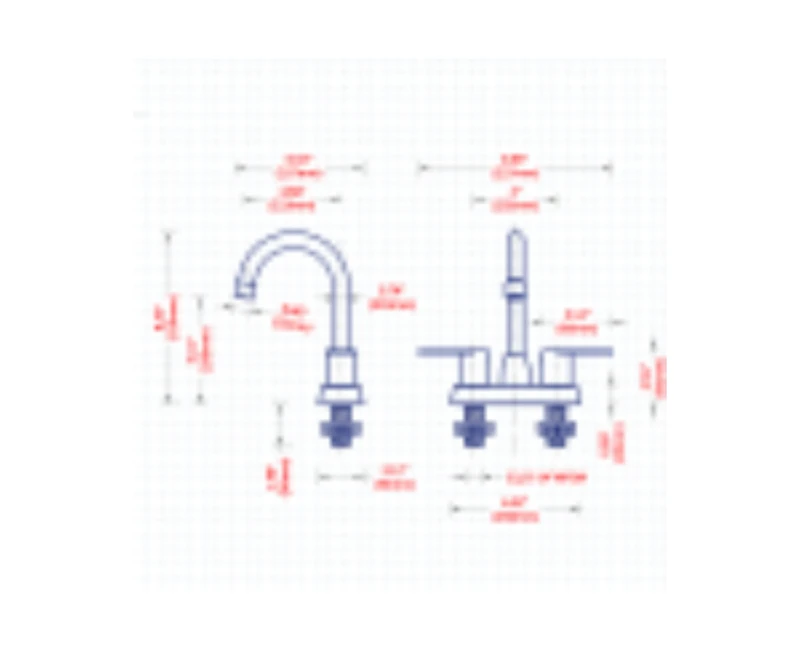Busdays 2 Handle Oil Rubbed Bronze Centerset Bathroom Sink Faucet for 2 or 3 Hole Rv Vanity