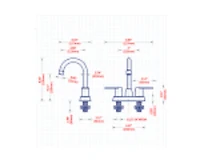 Busdays 2 Handle Oil Rubbed Bronze Centerset Bathroom Sink Faucet for 2 or 3 Hole Rv Vanity