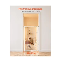 Ruie Extra Tall Pet Gate 56 in High with Adjustable 29 to 41 in Width