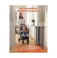 Ruie Drill Mount Pet Gate for Stairs 36 in High and 28 to 43 in Wide