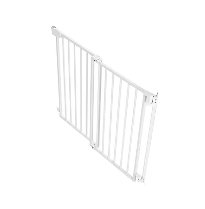 Ruie Drilling Mount Pet Gate for Stairs 30 in High and 28 to 43 in Wide