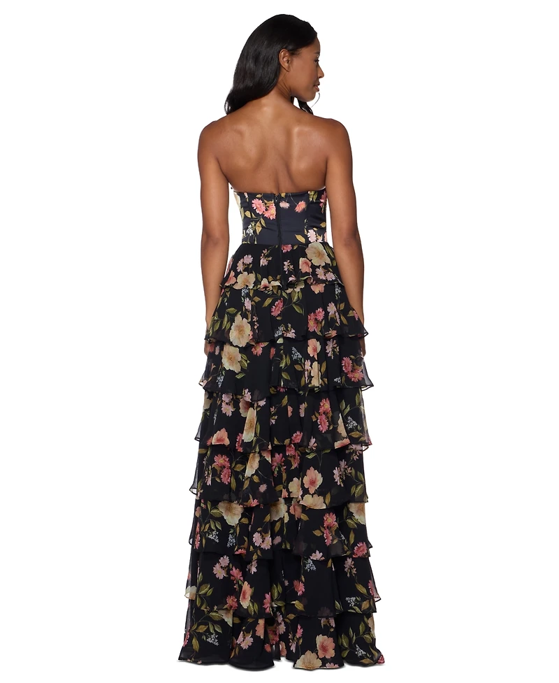 Alex & Sophia Juniors Sweetheart-Neck Dress