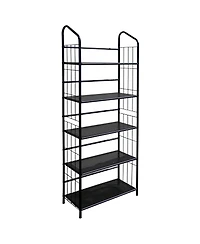 HomeRoots Metal Five Tier Bookcase