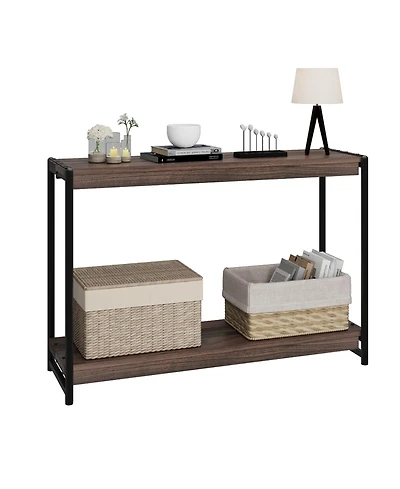 homfan 39.5-Inch Console Table - Slim Sofa and Entryway with Storage, Easy Assembly