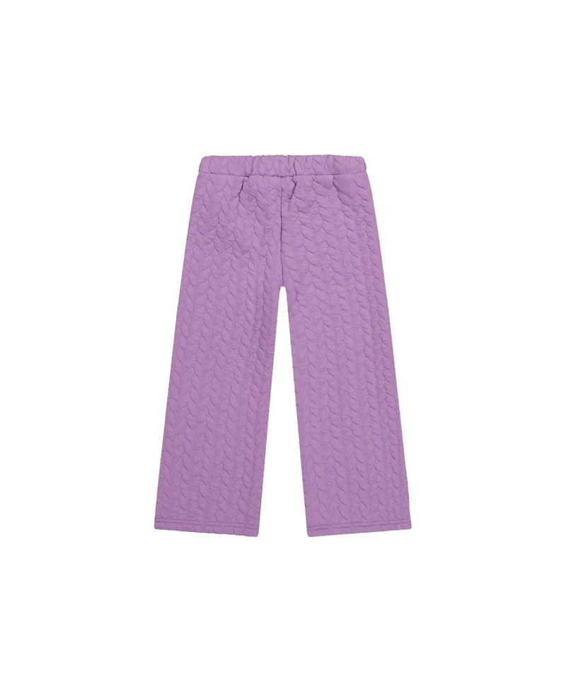 Deux par Toddler Girls 2T-5T Wide Leg Jacquard Pants