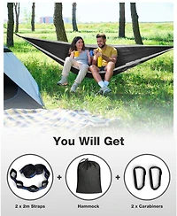 Piscifun Heavy Duty Camping Hammock 700lbs Capacity With Tree Straps Carry Bag Portable Outdoor