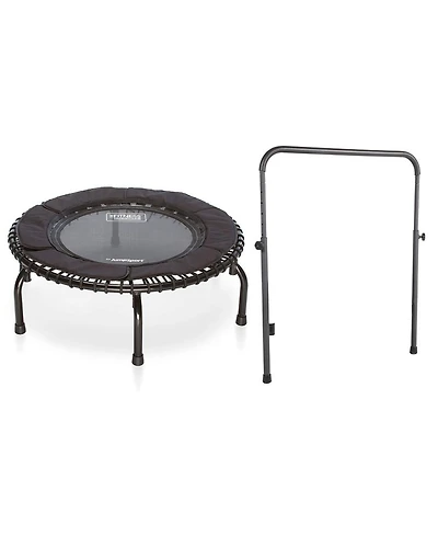 JumpSport 250 Fitness Rebounder Mini Trampoline and Handle Bar Accessory