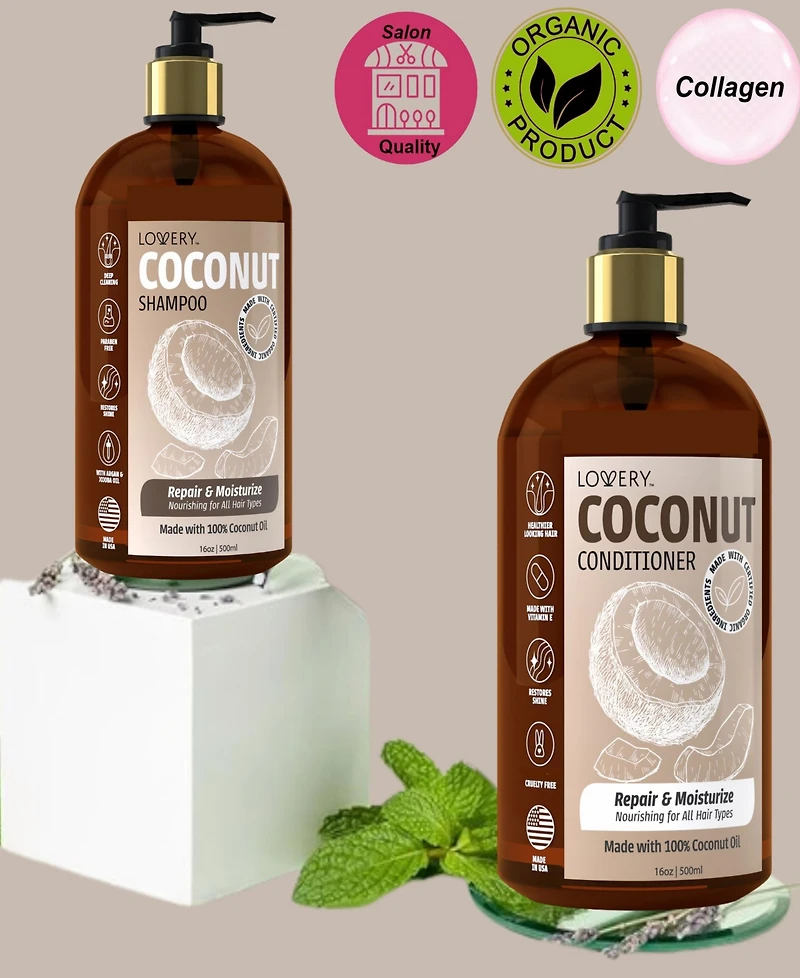 Lovery Tea Tree Shampoo and Conditioner Gift Set - 32oz Hair Care