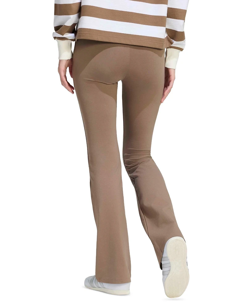 adidas Women's Essentials Small Logo Flared Leggings