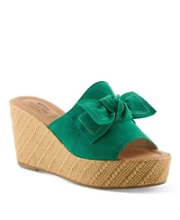 Spring Step Ellyn-Woven Women's Wedge with Suede Upper