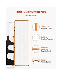 Vevor 3-in-1 Lacrosse Goal Net with Backstop and Target Rebounder Equipment