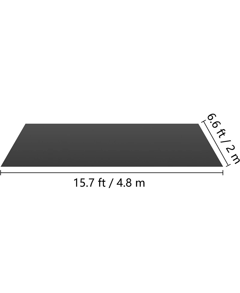 Sevorley Portable Roll-Out Dance Floor, 6.6 x 15.7 ft Reversible Pvc Practice Flooring for Ballet