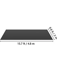 Sevorley Portable Roll-Out Dance Floor, 6.6 x 15.7 ft Reversible Pvc Practice Flooring for Ballet