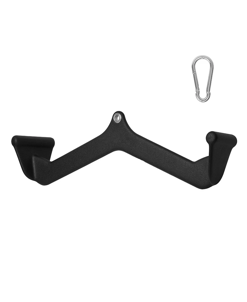 Sevorley Lat Pulldown V-Bar Attachment Rubber-Coated Cable Machine Tricep Bar