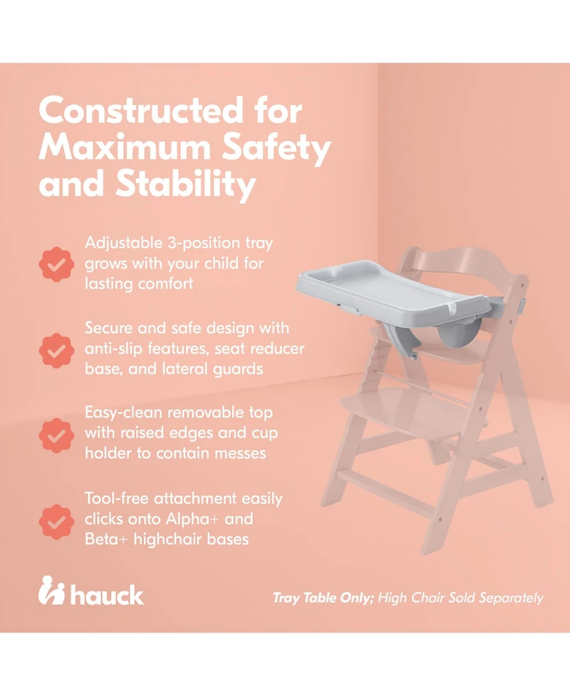 Hauck Alpha and Grow Along Adjustable Wooden Baby High Chair Seat