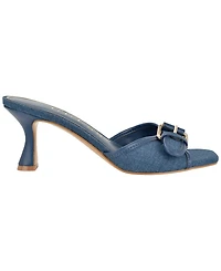 Guess Women's Dista Buckle Kitten Heel Sandals