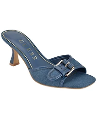 Guess Women's Dista Buckle Kitten Heel Sandals