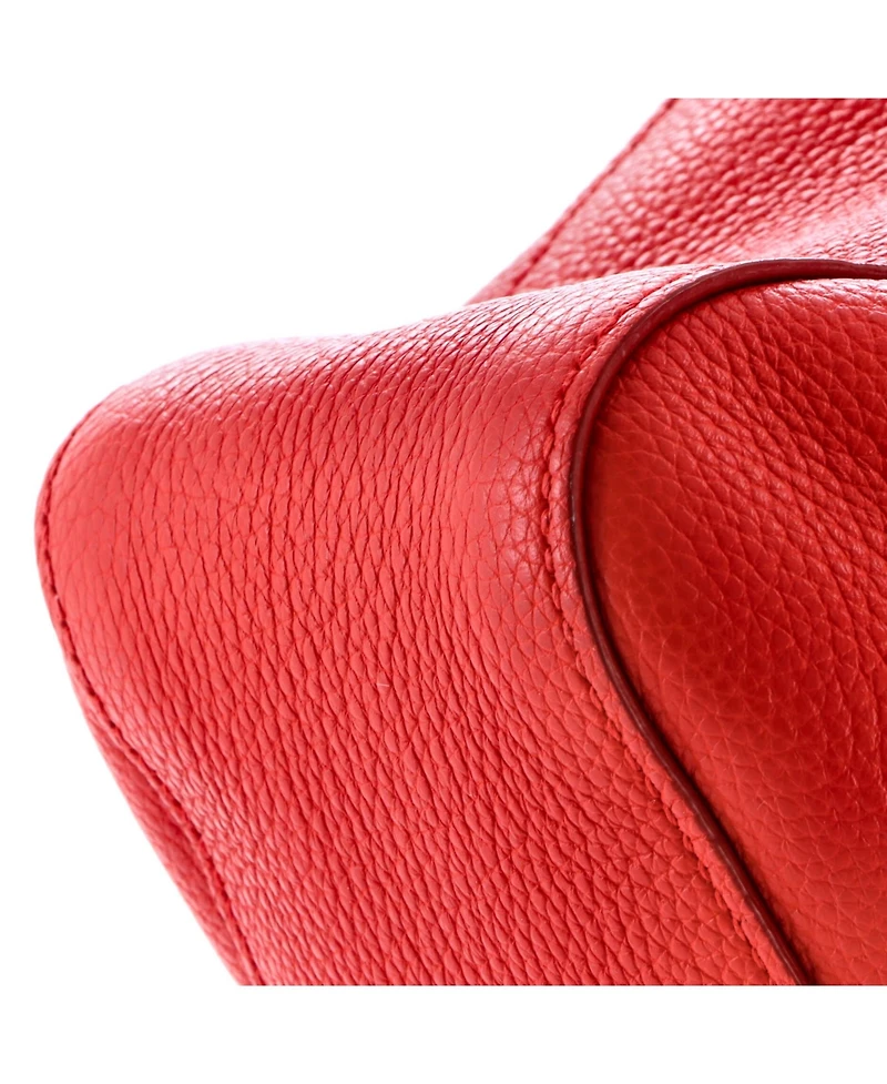Pre-Owned Prada Medium Top Zip Shoulder Bag Vitello Daino