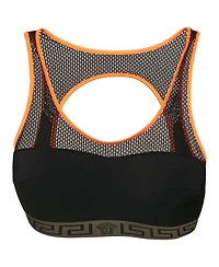 Pre-Owned Versace Women's Underwear Mesh Trim Sports Bra