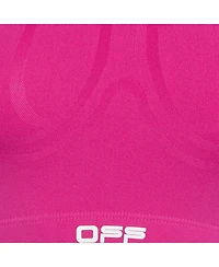 Pre-Owned Off-White Women's Logo Print Jersey Crop Top
