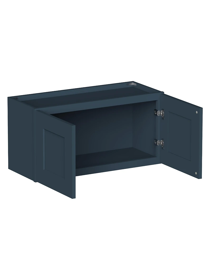 Boyel Living W30" Dove Short Wall Cabinet with Full Overlay Hdf Door for Custom Kitchen or Bathroom