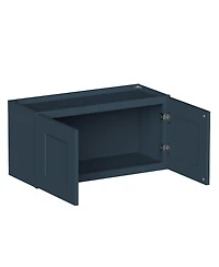 Boyel Living W30" Dove Short Wall Cabinet with Full Overlay Hdf Door for Custom Kitchen or Bathroom