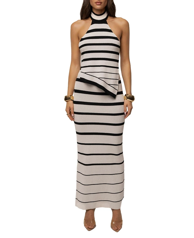 Jluxlabel Women's Marina Nights Striped Skirt Set