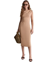 Bcbg Women's Knit Ruched Midi Dress